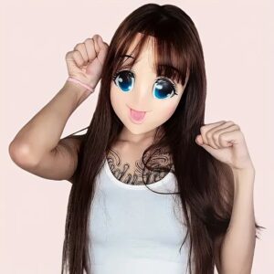 Female Carton doll mask for cosplay